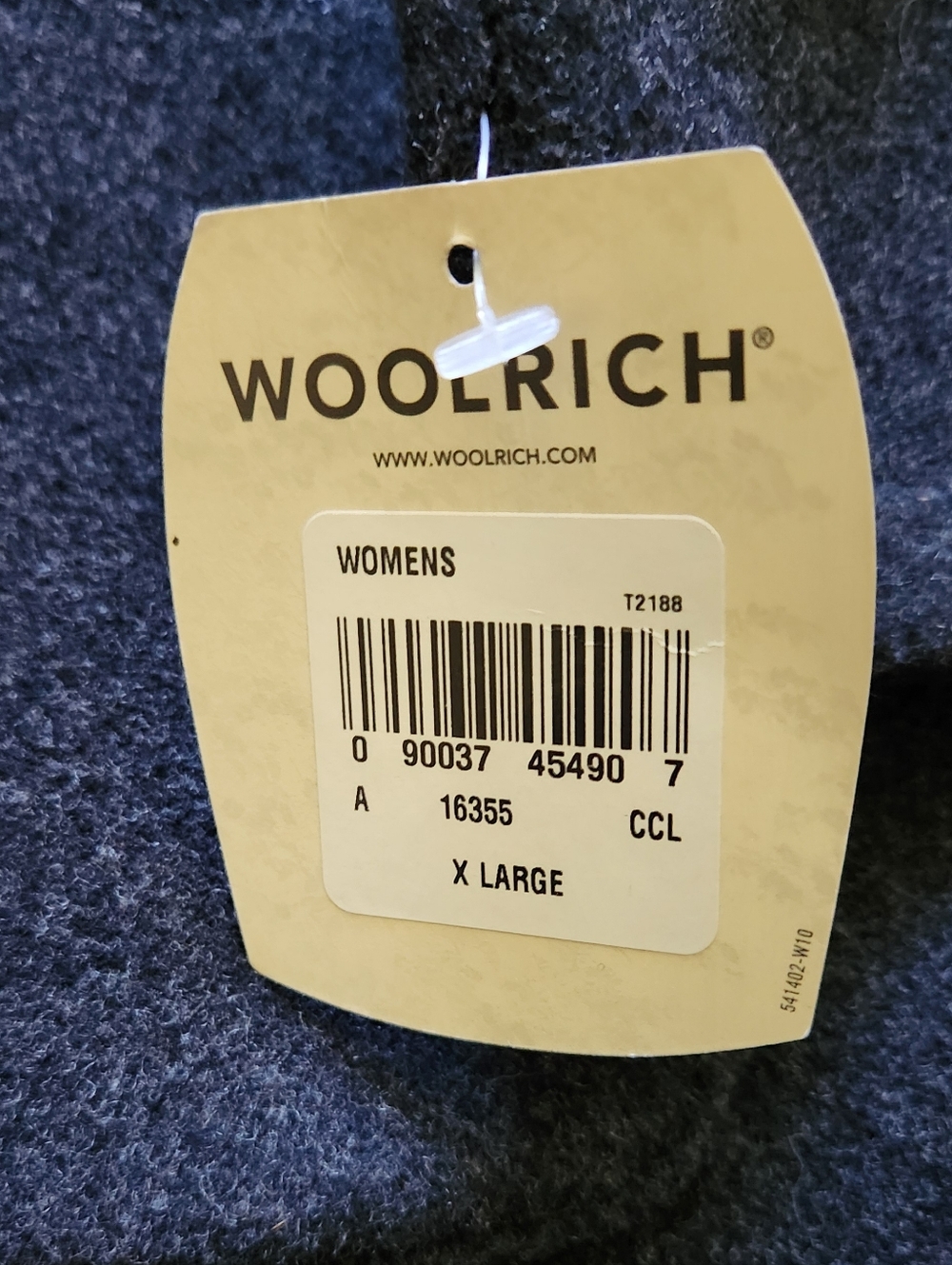NWT Woolrich Wool Dark Grey Hooded Toggle Duffle Jacket Ladie's Size XL - Picture 4 of 6